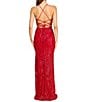 B. Darlin Sleeveless Sequin-Embellished Bugle-Beaded Mesh Ballgown - Image 6