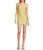 B. Darlin Sleeveless Spaghetti Strap Sweetheart Neck Bustier Dress - Image 1