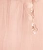 Color:Pink/Pink - Image 4 - Sleeveless Sweetheart Neckline Butterfly Trim Long Gown