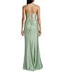 B. Darlin Spaghetti Strap Corset Side Shirred Long Dress - Image 2