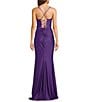 B. Darlin Spaghetti Strap Corset Side Shirred Long Dress - Image 2