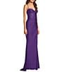 B. Darlin Spaghetti Strap Corset Side Shirred Long Dress - Image 3