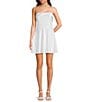 B. Darlin Spaghetti Strap Cuffed Straight Neck Skater Dress - Image 1
