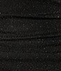 Color:Black - Image 4 - Spaghetti Strap Emma Ruched Drawstring Glitter Knit Ruffle Hem Sheath Dress
