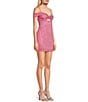 Color:Light Pink/Pink - Image 3 - Spaghetti Strap Off The Shoulder Sweetheart Neckline Bodycon Dress