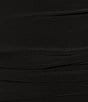 Color:Black - Image 4 - Spaghetti Strap V-Neck Back Tie Shirred Long Dress