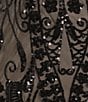 B. Darlin Spaghetti Strap V-Neck Illusion Sequin Pattern Bodycon Dress - Image 4