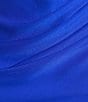 B. Darlin Spaghetti Strap Cowl Neck Shirred Detail Slim Dress, Color:Electric Blue - Image 4
