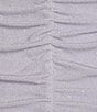 Color:New Lila/Silver - Image 4 - Spaghetti Strap Ruched Glitter Knit Bodycon Dress
