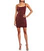 B. Darlin Spaghetti Strap Ruched Glitter Knit Bodycon Dress | Dillard's