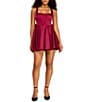B. Darlin Square Neck Bow Back Dress - Image 1