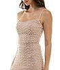 B. Darlin Stones & Pearls Scoop Neck Spaghetti Strap Maxi Dress, Color:Nude/Crystal/Pearl - Image 4