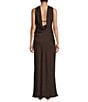 B. Darlin Strapless Attached Scarf Drape Back Maxi Dress - Image 2