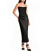 B. Darlin Strapless Corset Drape Front Midi Dress - Image 1