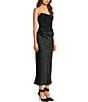 B. Darlin Strapless Corset Drape Front Midi Dress - Image 3