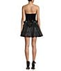 B. Darlin Strapless Corseted Bow-Accented Ruffle Hem Dress - Image 2