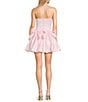 B. Darlin Strapless Corseted Bow Trim Ruffled Dress, Color:Baby Pink - Image 2