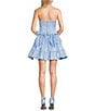 B. Darlin Strapless Corseted Bow Trim Ruffled Dress - Image 2