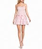 B. Darlin Strapless Corseted Bow Trim Ruffled Dress - Image 5