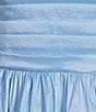 B. Darlin Strapless Pleated Bubble Dress, Color:Light Blue - Image 3