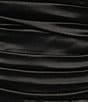 Color:Black - Image 4 - Strapless Rhinestone Pleated Bodice Front Slit Long Dress