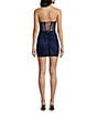B. Darlin Strapless Stone Embellished Illusion Corset Lace Up Back Bodycon Dress - Image 2