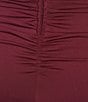 B. Darlin Strapless Sweetheart Neck Double Twist Front Mesh Inset Bodice Mini Dress, Color:Dark Garnet - Image 4