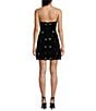 B. Darlin Strapless V-Neck Stone Detail Dress, Color:Black/Crystal - Image 2