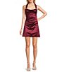 B. Darlin Sweetheart Halter Neck Beaded Trim Mini Dress - Image 1