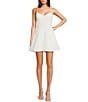 B. Darlin Sweetheart Neck Notched Corset Fit And Flare Dress, Color:Off-White - Image 1