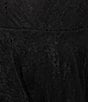 Color:Black - Image 4 - Sweetheart Neckline Lace Bustier Ruffle Trim Midi Dress