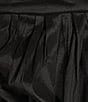 Color:Black - Image 4 - Taffeta Strapless Shirred Bodice Bubble Hem High-Low Dress