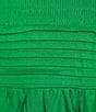 Color:Green - Image 3 - Tie Spaghetti Strap Smocked Bodice Pleated Skirt Dress