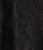 Color:Black - Image 4 - V-Neck Side Slit Satin Gown