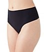 Wacoal b.tempt'd by Wacoal b.bare High Waisted Thong, Color:Night - Image 3