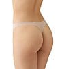 Wacoal b.tempt'd by Wacoal B.wow'd Modern Thong, Color:Au Natural - Image 2