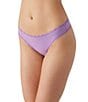 Color:Orchid Mist - Image 3 - Inspired Eyelet Stretch Lace Trim Thong