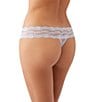 Wacoal b.tempt'd by Wacoal Lace Kiss Thong, Color:Heather - Image 2