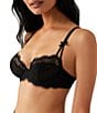 Color:Night - Image 3 - b.tempt'd By Wacoal Unlined Cut & Sewn Bow Strap Underwire Lace Bra