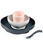 BEABA Silicone Suction Meal Set, Color:Midnight - Image 1