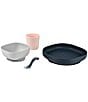 BEABA Silicone Suction Meal Set, Color:Midnight - Image 2