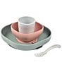 BEABA Silicone Suction Meal Set, Color:Eucalyptus - Image 1