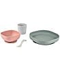 BEABA Silicone Suction Meal Set, Color:Eucalyptus - Image 2