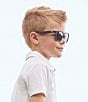 Color:Black - Image 2 - Baby/Little Boys Newborn-5 Years Navigators Smoked Lens Sunglasses