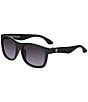 Babiators Baby/Little Boys Newborns-6+ Years Navigator Smoke Polarized Lens Sunglasses, Color:Jet Black - Image 1