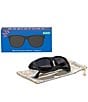 Babiators Baby/Little Boys Newborns-6+ Years Navigator Smoke Polarized Lens Sunglasses, Color:Jet Black - Image 3