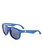 Color:Blue - Image 1 - Baby/Little Kids Newborn-5 Years Navigators Smoked Lens Sunglasses