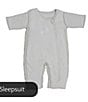 Color:Gray - Image 2 - Swaddle Transition Sleepsuit
