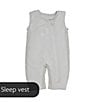 Color:Gray - Image 3 - Swaddle Transition Sleepsuit