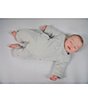 Color:Gray - Image 5 - Swaddle Transition Sleepsuit